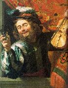 Gerrit van Honthorst The Merry Fiddler oil painting reproduction